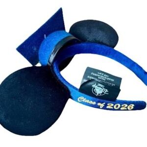 Disney Parks Class of 2026 Graduation Mickey Ear Hat Headband NEW